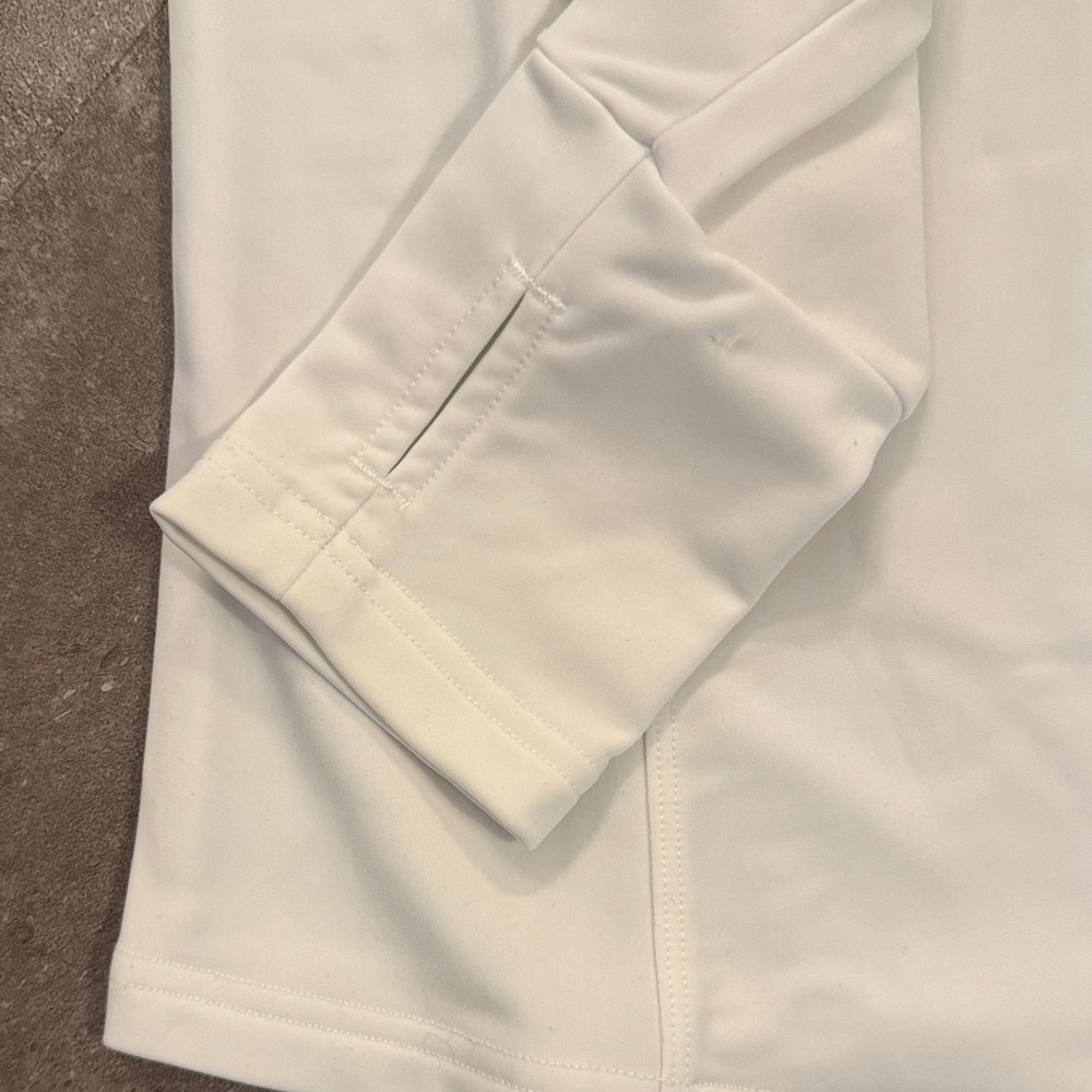 Nils White Half-Zip Pullover Top With Subtle Logo… - image 6